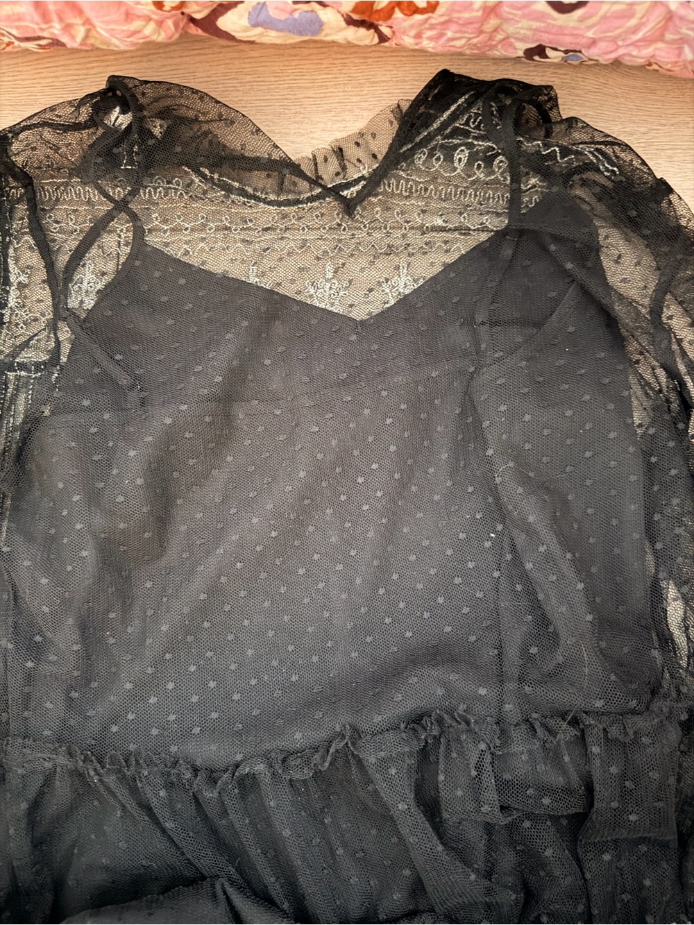 Black and White Embroidered Dress - Picture 8 of 9